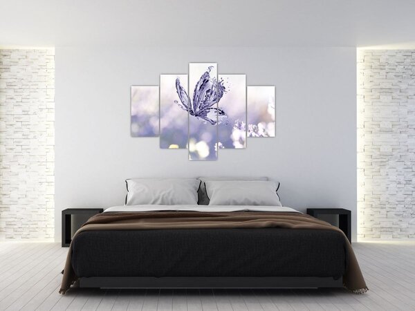 Slika - Leptir i lavanda (150x105 cm)