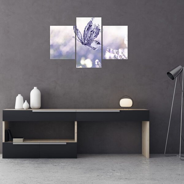 Slika - Leptir i lavanda (90x60 cm)