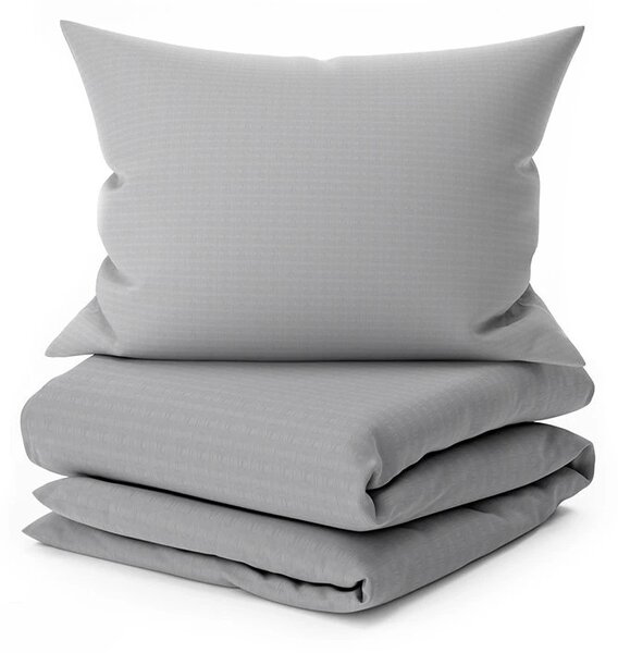 Krepset DENYX BLEND sivo, hotelska džepnica Dimenzije posteljine: 70 x 90 cm | 140 x 200 cm