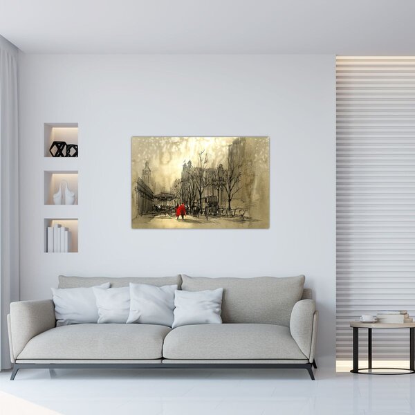 Slika - Skica grada (90x60 cm)