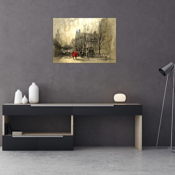 Slika - Skica grada (70x50 cm)