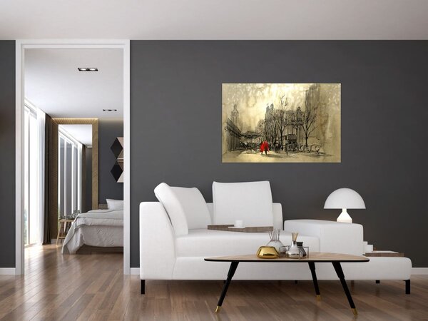 Slika - Skica grada (90x60 cm)