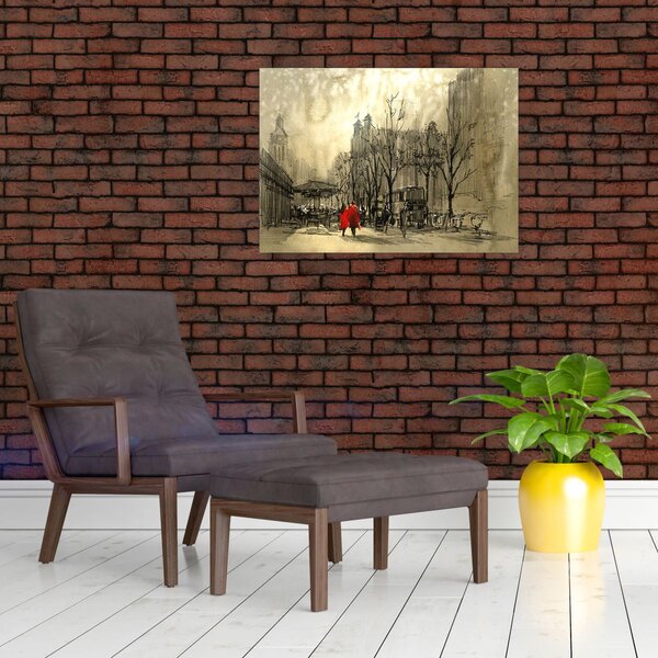 Slika - Skica grada (70x50 cm)