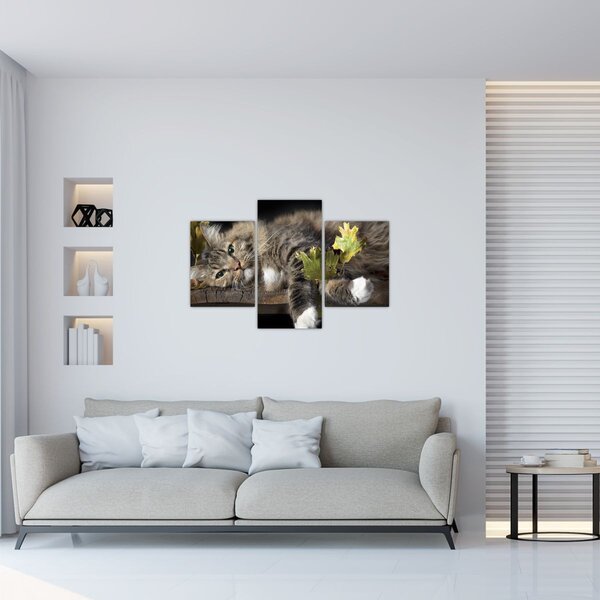 Slika - Lažljiva mačka (90x60 cm)