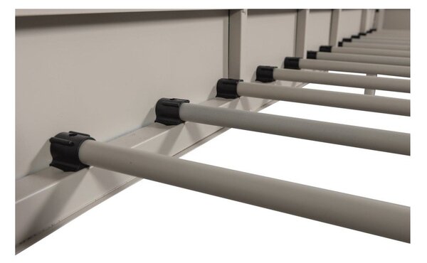 Bež metalni krevet s podnicom 90x200 cm Mata – WOOOD