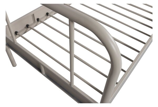 Bež metalni krevet s podnicom 90x200 cm Mata – WOOOD