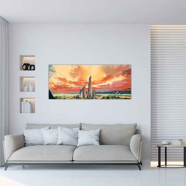 Slika - Oslikani grad (120x50 cm)