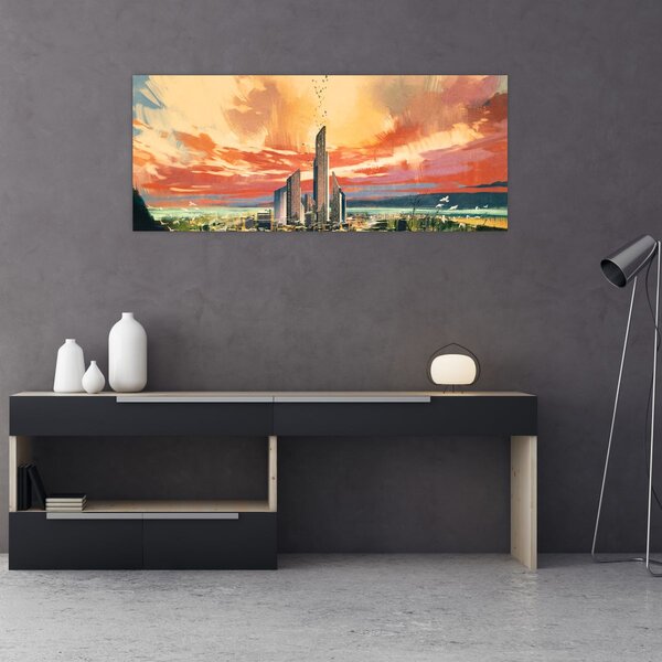 Slika - Oslikani grad (120x50 cm)