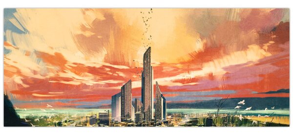 Slika - Oslikani grad (120x50 cm)