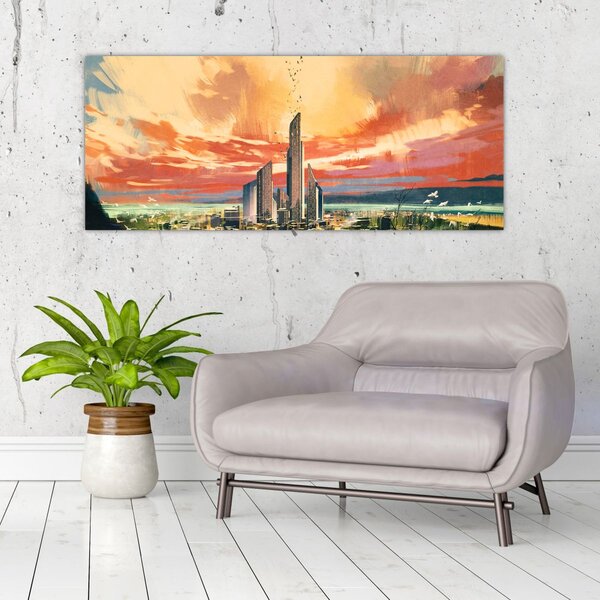 Slika - Oslikani grad (120x50 cm)