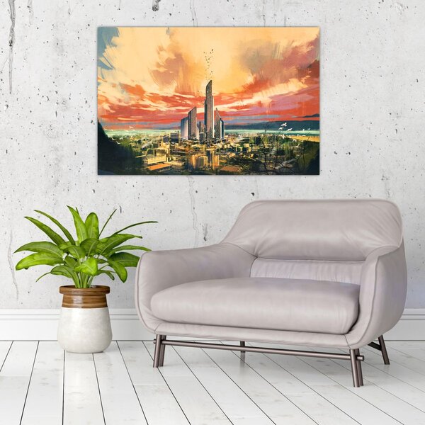 Slika - Oslikani grad (90x60 cm)
