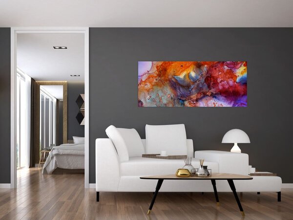 Slika - Apstraktna umjetnost tinte (120x50 cm)