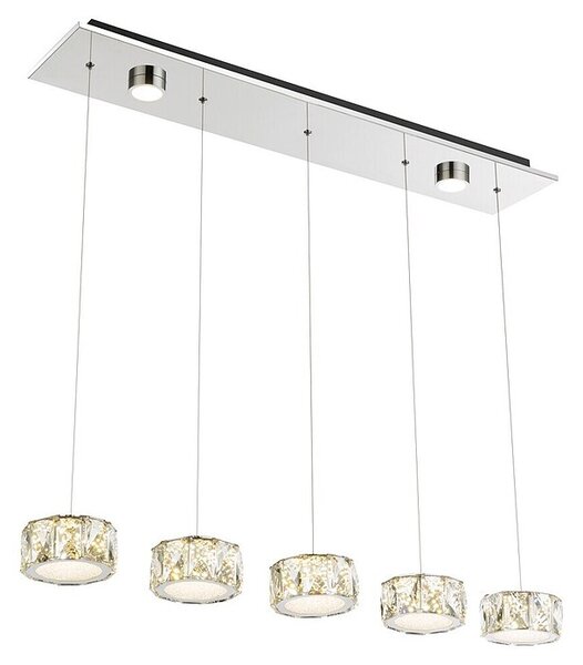 Globo LED viseća svjetiljka Amur (Kromirana, Neutralno bijelo)