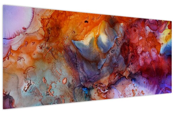 Slika - Apstraktna umjetnost tinte (120x50 cm)