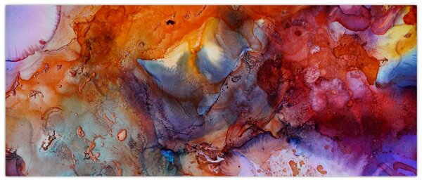 Slika - Apstraktna umjetnost tinte (120x50 cm)