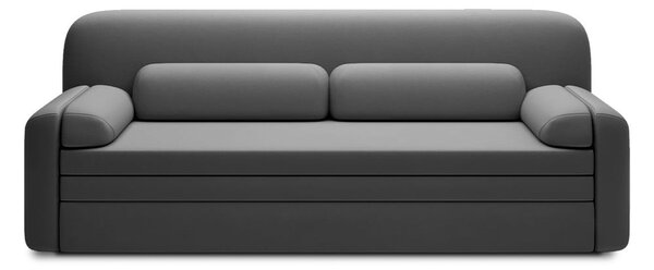 Smeđe-siva baršunasti sklopiva/s prostorom za odlaganje sofa 236 cm Elioss – ELTAP