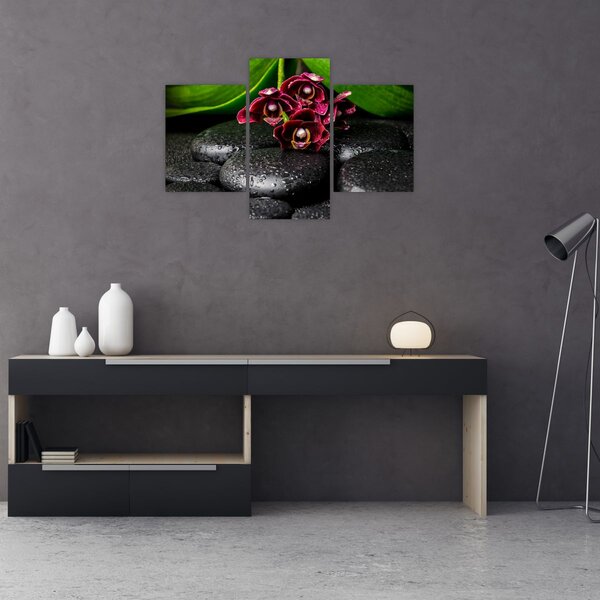 Slika - Kamenje od lave (90x60 cm)