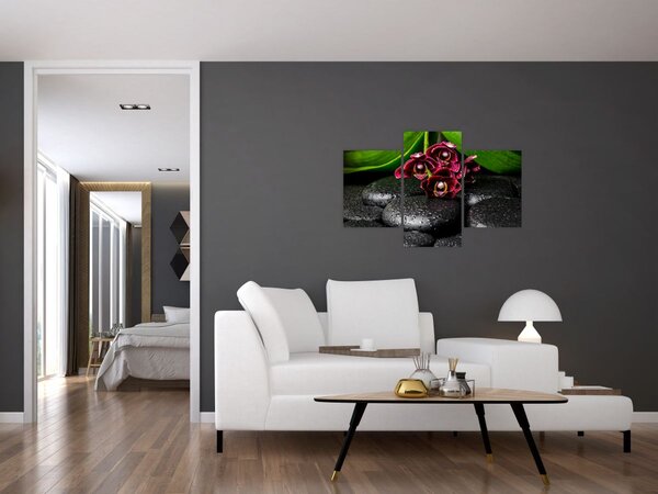 Slika - Kamenje od lave (90x60 cm)