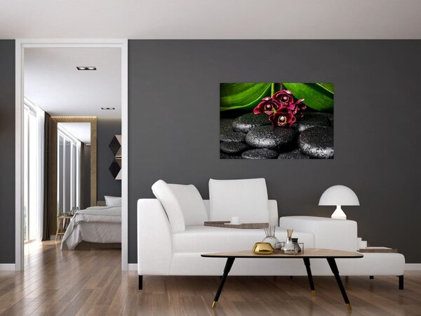 Slika - Kamenje od lave (90x60 cm)