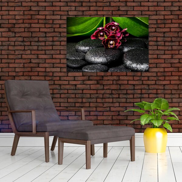 Slika - Kamenje od lave (90x60 cm)