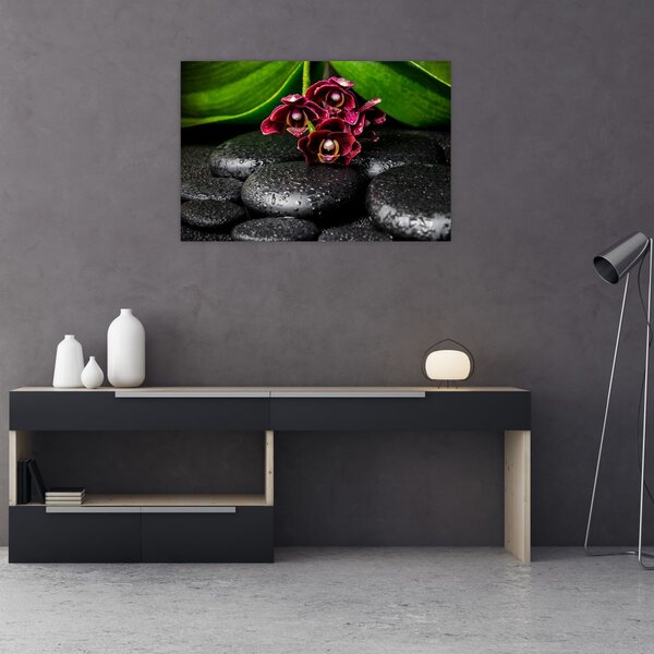 Slika - Kamenje od lave (90x60 cm)