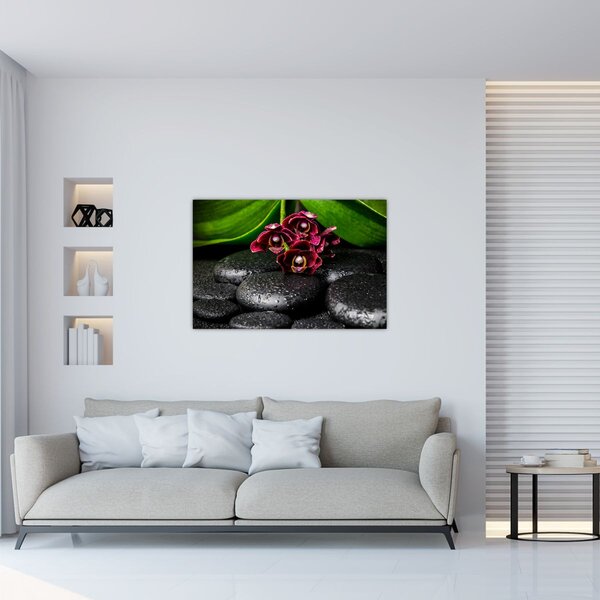 Slika - Kamenje od lave (90x60 cm)