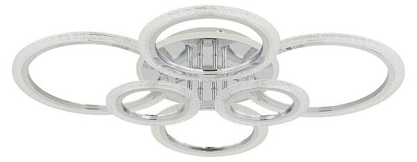 Globo LED stropna svjetiljka Salinas (48 W, D x Š x V: 780 x 605 x 115 mm, Kromirana)