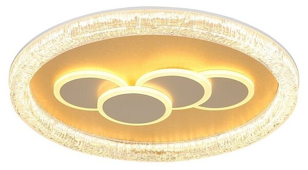 Globo Okrugla stropna LED svjetiljka Loraine (40 W, Ø x V: 49,5 x 70 cm, Bijela)