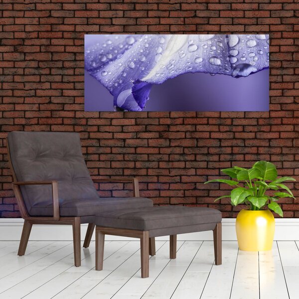 Slika - Latica s kapljicama (120x50 cm)
