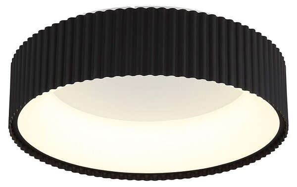 Globo Okrugla stropna LED svjetiljka Kemp (45 W, Ø x V: 46 x 13 cm, Crna)