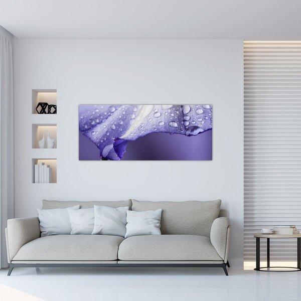 Slika - Latica s kapljicama (120x50 cm)