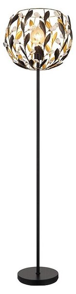 Globo Stajaća svjetiljka Mika (40 W, Visina: 1.570 mm, Crna, E27)