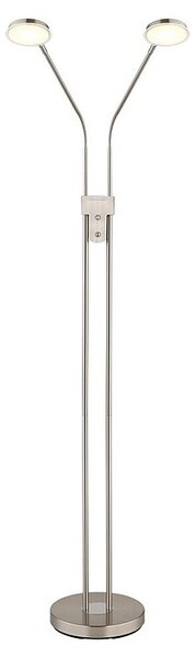 Globo LED stajaća svjetiljka Silvio (6,5 W, Visina: 1.720 mm, Srebrna)