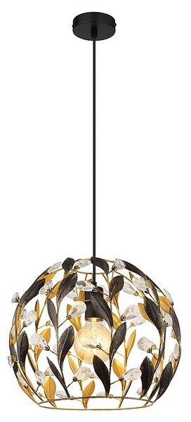 Globo Visilica Mika (Duljina visilice: 1.500 mm, 40 W, E27, Crno-zlatna)