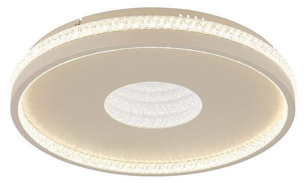Globo Okrugla stropna LED svjetiljka Shirley (30 W, Ø x V: 41 x 6,5 cm, Bež)