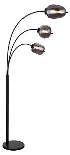 Globo Stajaća svjetiljka Blacky (40 W, Visina: 1.750 mm, Crna, E14)