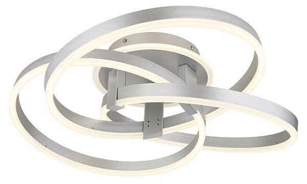 Globo LED stropna svjetiljka Herwig (56 W, D x Š x V: 600 x 575 x 200 mm, Siva)