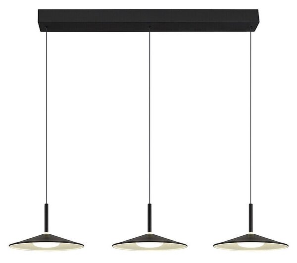 Globo LED viseća svjetiljka Lampone (24 W, Crna, Neutralno bijelo)