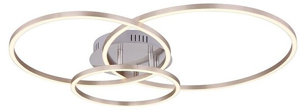 Globo LED stropna svjetiljka Munni (40 W, D x Š x V: 680 x 550 x 100 mm, Siva)