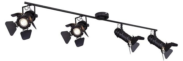 Globo Stropna spot svjetiljka Egon (50 W, D x Š x V: 1.250 x 180 x 265 mm, Crna, GU10)