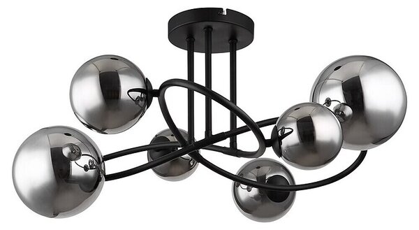Globo Stropna svjetiljka Riha (3,5 W, Crna, G9)