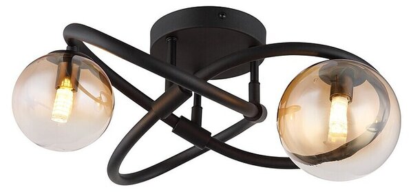 Globo LED stropna svjetiljka Tuberius (3,5 W, Crna, G9)