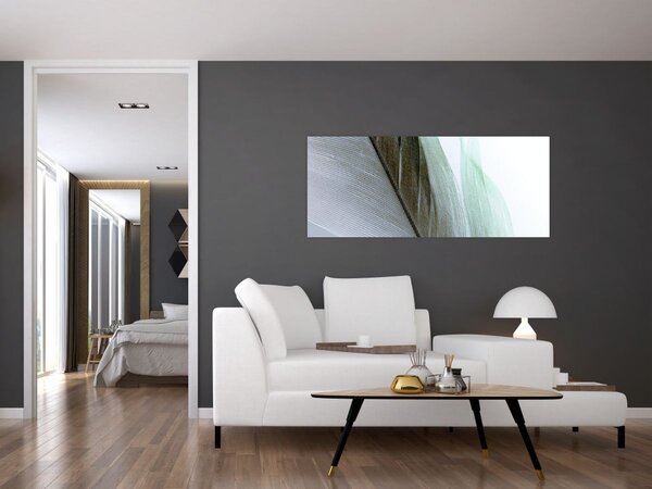 Slika - Perje, makro (120x50 cm)