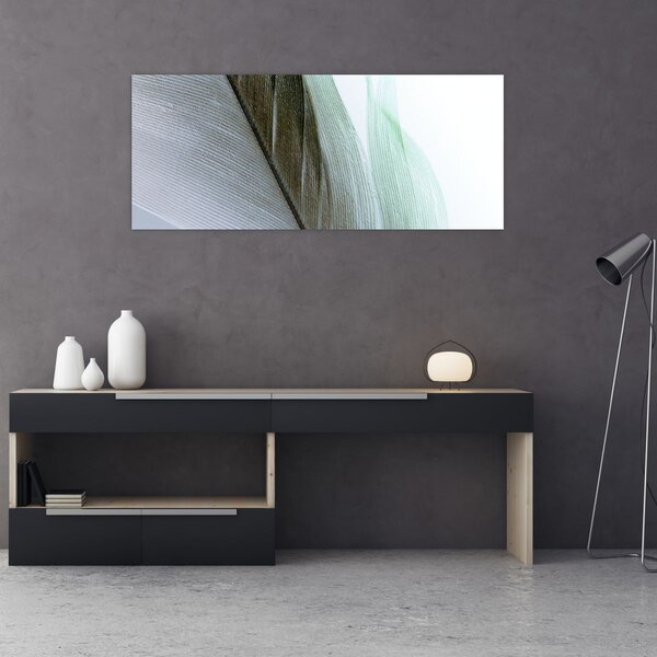 Slika - Perje, makro (120x50 cm)