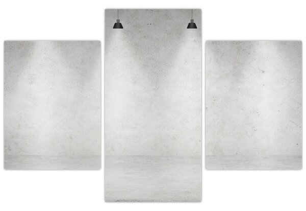 Slika - Betonski zid sa svjetlima (90x60 cm)