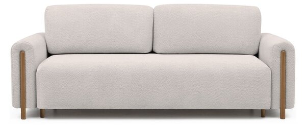 Bež sklopiva/s prostorom za odlaganje sofa od bouclé tkanine 244 cm Arcadova – ELTAP