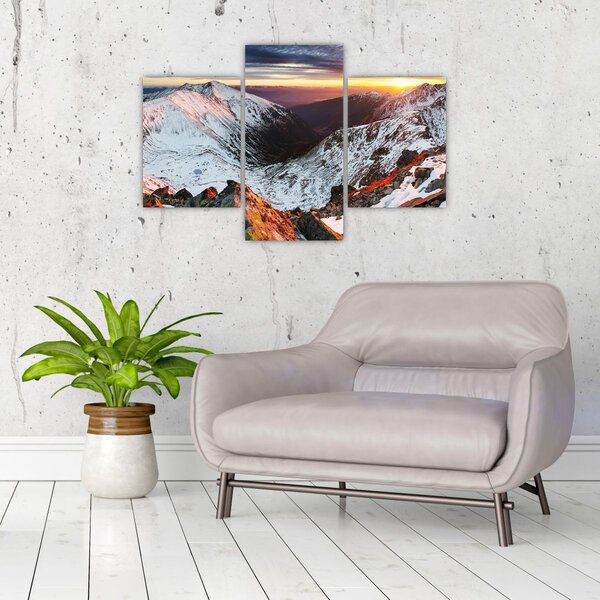 Slika - Zimska planinska panorama (90x60 cm)