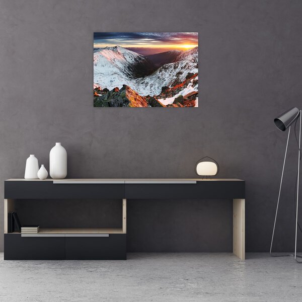 Slika - Zimska planinska panorama (70x50 cm)