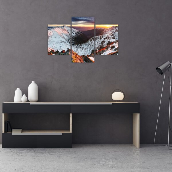 Slika - Zimska planinska panorama (90x60 cm)