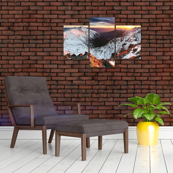 Slika - Zimska planinska panorama (90x60 cm)